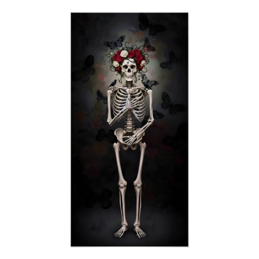 Gothic Rose Queen – Dark Romantic Art Poster (Vorderseite)