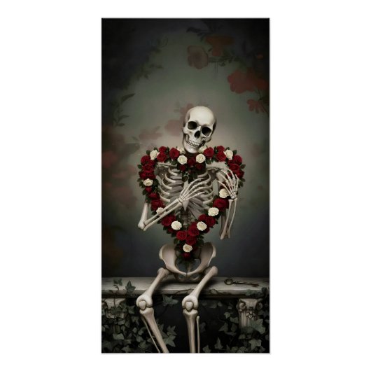 Gothic Rose Queen – Dark Romantic Art Poster (Vorderseite)