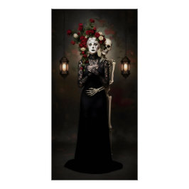 Gothic Rose Queen – Dark Romantic Art Poster