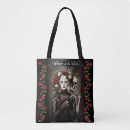 Gothic Rose Queen – Dark Romantic Art with Skeleto Tasche