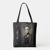 Gothic Rose Queen – Dark Romantic Art with Skeleto Tasche (Rückseite)