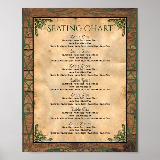 Gothic Rose Rot und Schwarz Tischnummer Poster (Vorne)