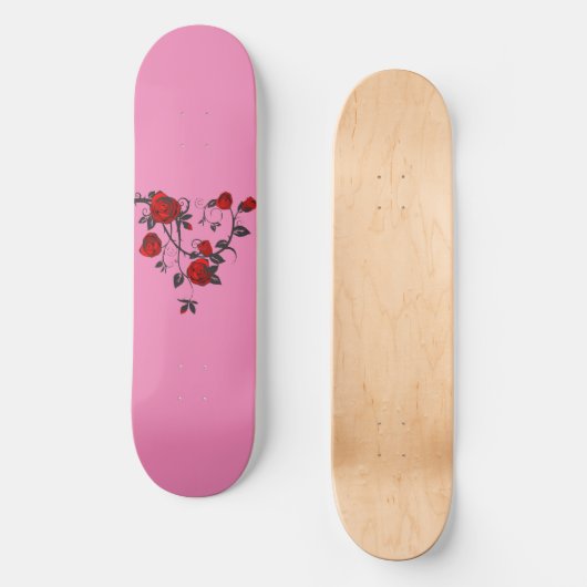 Gothic Rose Skateboard Deck (Vorderseite)