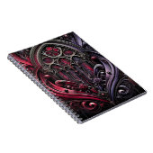 Gothic Rose Spiral Notebook Notizblock (Rechte Seite)