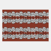 Gothic:Rose, Spitzen und Schädel Geschenkpapier Set (Vorderseite 2)