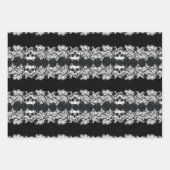 Gothic:Rose, Spitzen und Schädel Geschenkpapier Set (Vorderseite)