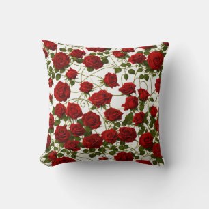 Gothic Rose Vine Nahtloses Kissen Design