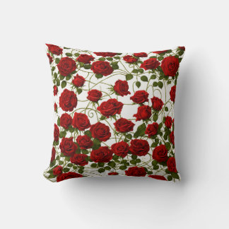 Gothic Rose Vine Nahtloses Kissen Design