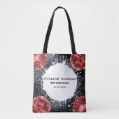 Gothic Rose Wedding Frame Bridesmaids Gefallen Tasche (Vorderseite)