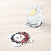 Gothic Rose Wedding Frame Untersetzer (Vor Ort)