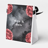 Gothic Rose Wedding Frame Wedding Geschenkschachtel (Rückseite)