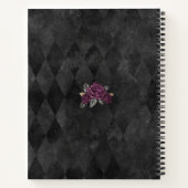 Gothic Rose Wedding Gästebuch Notizblock (Rückseite)