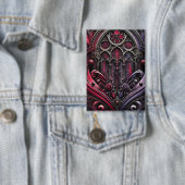 Gothic-Rosenknopf – Kühnes Accessoire Button (Insitu)