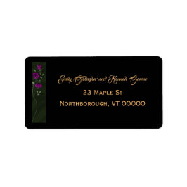 Gothic Roses Adressetiketten