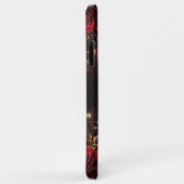 Gothic Roses Couples Name & Wedding Date Case-Mate iPhone Hülle (Hinten/Rechts)
