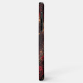 Gothic Roses Couples Name & Wedding Date Case-Mate iPhone Hülle (Hinten/Links)