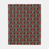 Gothic Roses Pattern Fleecedecke (Vorderseite)
