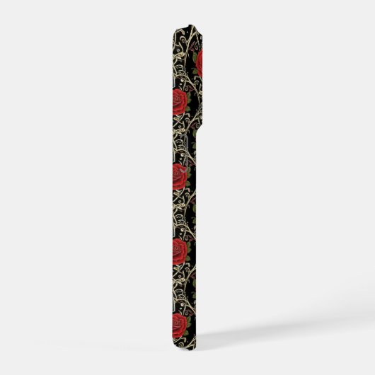 Gothic Roses Pattern Phone Case iPhone Hülle (Rechte Seite)