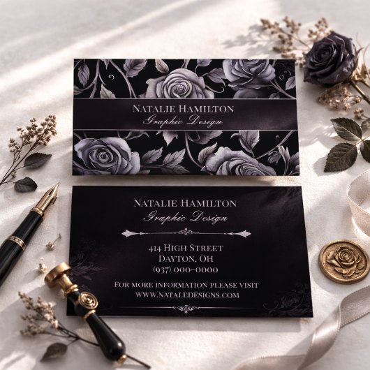 Gothic Roses Visitenkarte