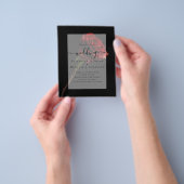 Gothic Rote Rosen Goth Wedding Einladung Flyer (Gruppe)