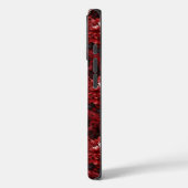 Gothic Rotes Chrysanthemen Dunkles Floral Case-Mate iPhone Hülle (Rückseite / Links)