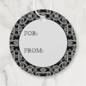 GOTHIC Round Gift Tags Geschenkanhänger (Rückseite)