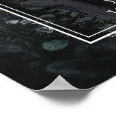 Gothic Ruinen Rosen Florale Hochzeits-Willkommenss Poster (Ecke)