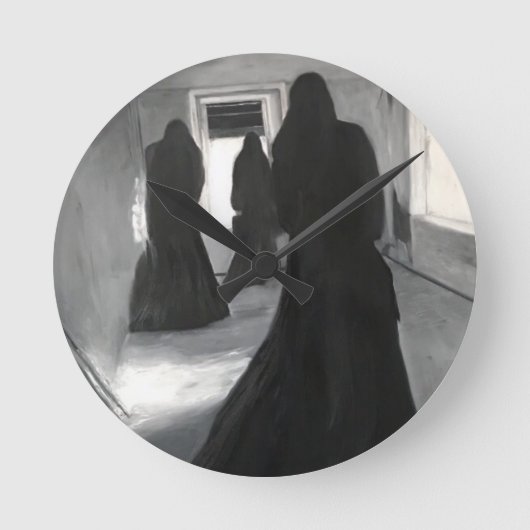 Gothic-Runde Runde Wanduhr (Vorderseite)