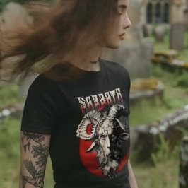Gothic Sabbath Baphomet Goat Retro Death Metal 70e T-Shirt