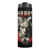 Gothic Sabbath Baphomet Goat Retro Death Metal 70e Thermosbecher (Vorderseite)