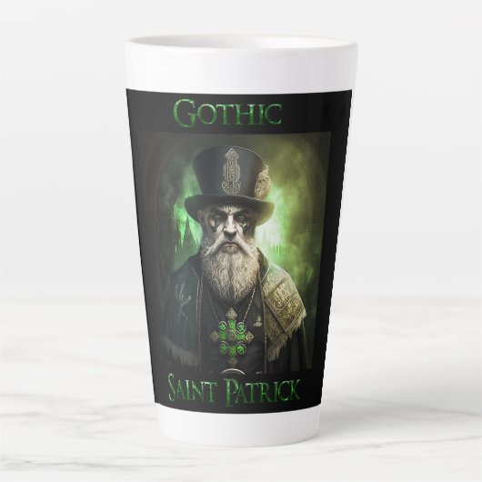 Gothic Saint Patrick Latte Tasse (Vorderseite)