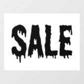 Gothic Sale, Retail Store Decal, Boutique Fensteraufkleber (Blatt)