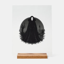 Gothic Salem Hexe um Mitternacht Acrylschild