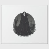 Gothic Salem Hexe um Mitternacht Geschenkpapier (Flach)