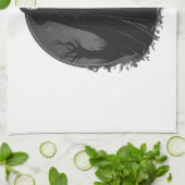 Gothic Salem Hexe um Mitternacht Geschirrtuch (Gefaltet)