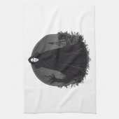 Gothic Salem Hexe um Mitternacht Geschirrtuch (Vertikal)