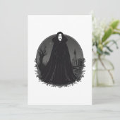 Gothic Salem Hexe um Mitternacht Save The Date (Stehend Vorderseite)