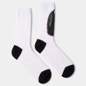 Gothic Salem Hexe um Mitternacht Socken (Rechts)