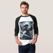 ⚔️ Gothic Samurai Angel - Krieger der Schatten T-Shirt (Vorne ganz)