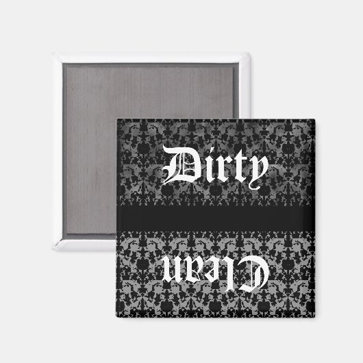 Gothic-sauberer oder schmutziger Geschirrspüler-Ma Magnet (Vorderseite/Rückseite)
