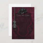 Gothic Save the Date Card (Vorne/Hinten)