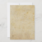 Gothic Save the Date Card mit dunklen Blume (Rückseite)