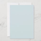 Gothic Save the Date Dusty Blue Wedding Heart (Rückseite)