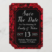 Gothic Save the Date Einladungskarte Einladung (Vorne/Hinten)