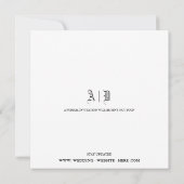 Gothic Save the Date Wedding Announcement Card (Rückseite)