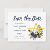 Gothic Save the Date | Wiccan Floral Handfasting (Vorderseite)