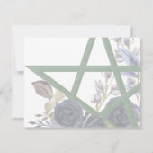 Gothic Save the Date | Wiccan Floral Handfasting (Rückseite)