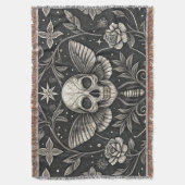 Gothic-Schädel-Blumen-Himmelsmuster (1) Decke (Vorderseite Vertikal)