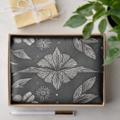 Gothic-Schädel-Blumen-Himmelsmuster (1) Seidenpapier (Geschenk)