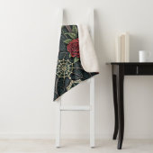 Gothic-Schädel-Blumen-Himmelsmuster (3) Sherpadecke (Beispiel)